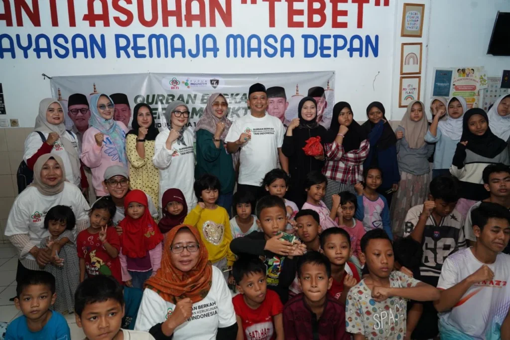 Berbagi Daging Kurban di Panti Asuhan Tebet, HKTI Ingin Generasi Penerus Bangsa Sehat AYP Panti Asuhan Tebet