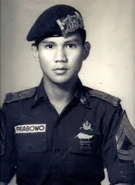 Prabowo saat menempuh Akademi Militer Nasional Magelang dan lulus pada (1974)