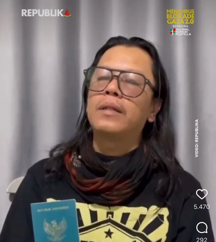 Jurnalis Republika Abeng Ditahan Israel saat Ikut Misi Kemanusiaan Gaza misi kemanusiaan Gaza