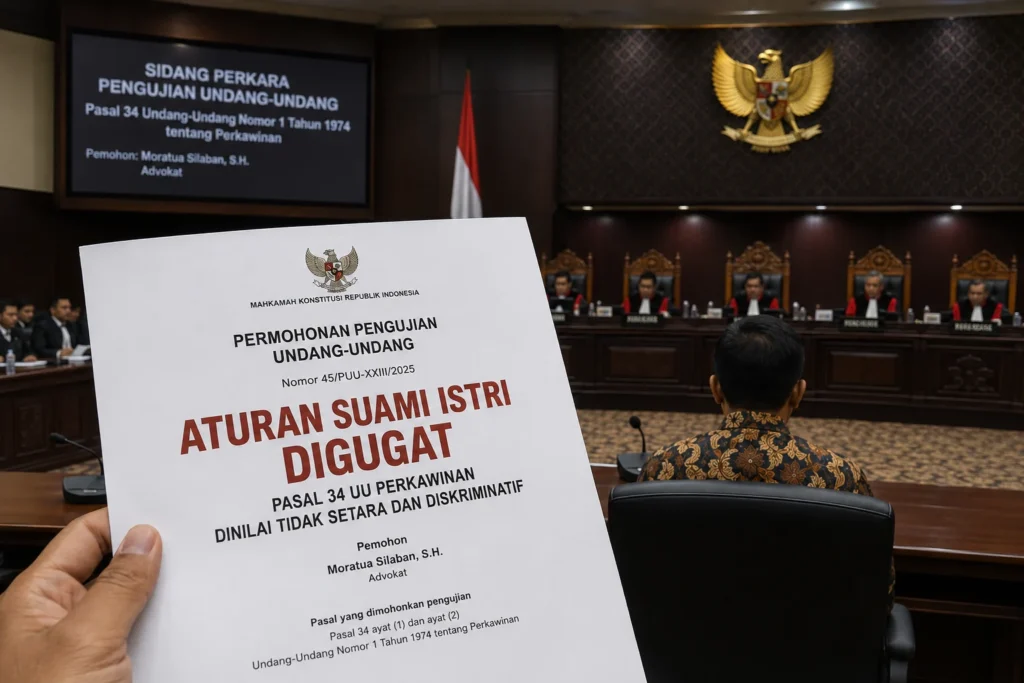 Aturan Suami Cari Nafkah dan Istri Urus Rumah Digugat ke MK, Dinilai Tak Setara aturan suami istri digugat