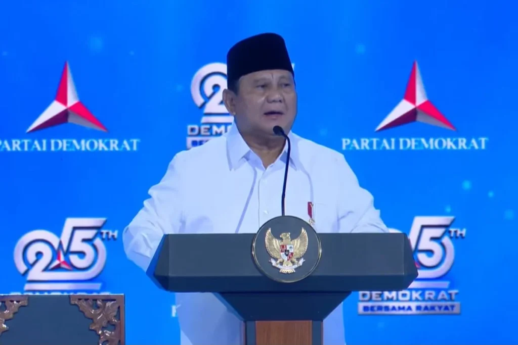 Prabowo respons pidato AHY