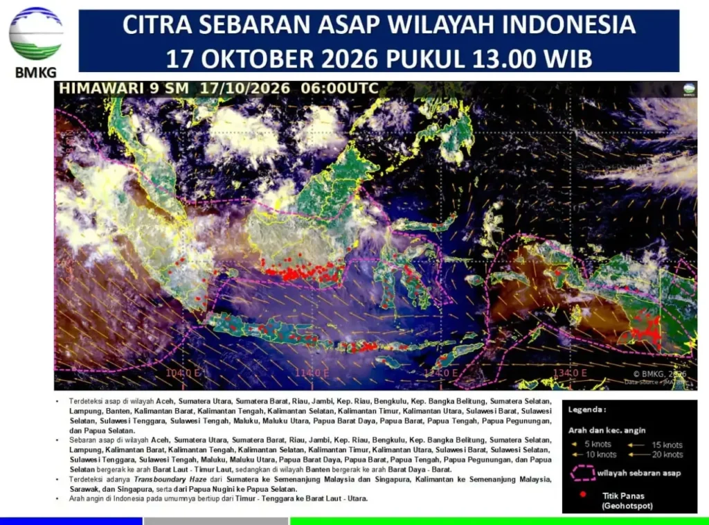 Alhamdulillah! Asap Karhutla Mulai Menjauh dari Jabodetabek, Tapi …