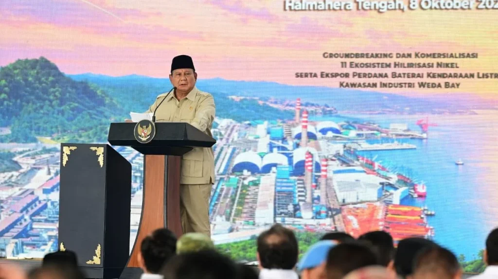 Ekspor Perdana Baterai Mobil Listrik dari Halmahera, Ini Kata Presiden Prabowo